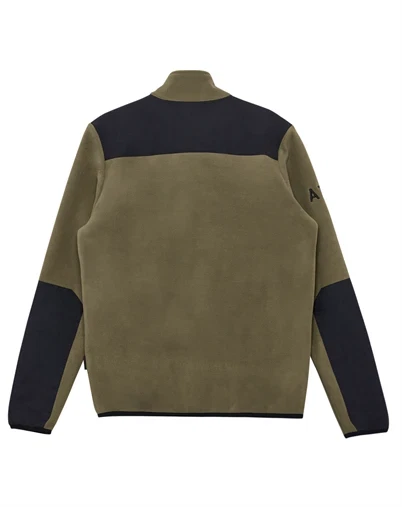 Halo - Blocked Zip Fleece - Capers